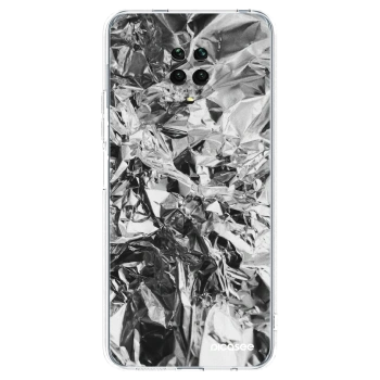 Picasee silikonski prozorni ovitek za Xiaomi Redmi Note 9 Pro - Chrome