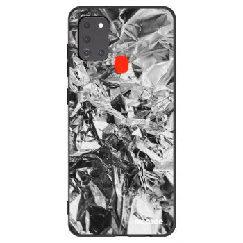 Picasee silikonski črni ovitek za Samsung Galaxy A21s - Chrome