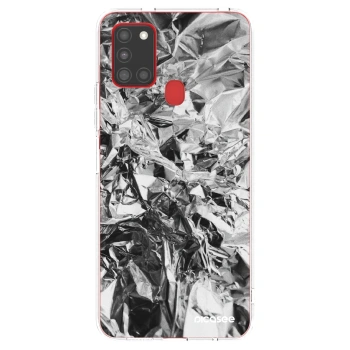 Picasee silikonski prozorni ovitek za Samsung Galaxy A21s - Chrome