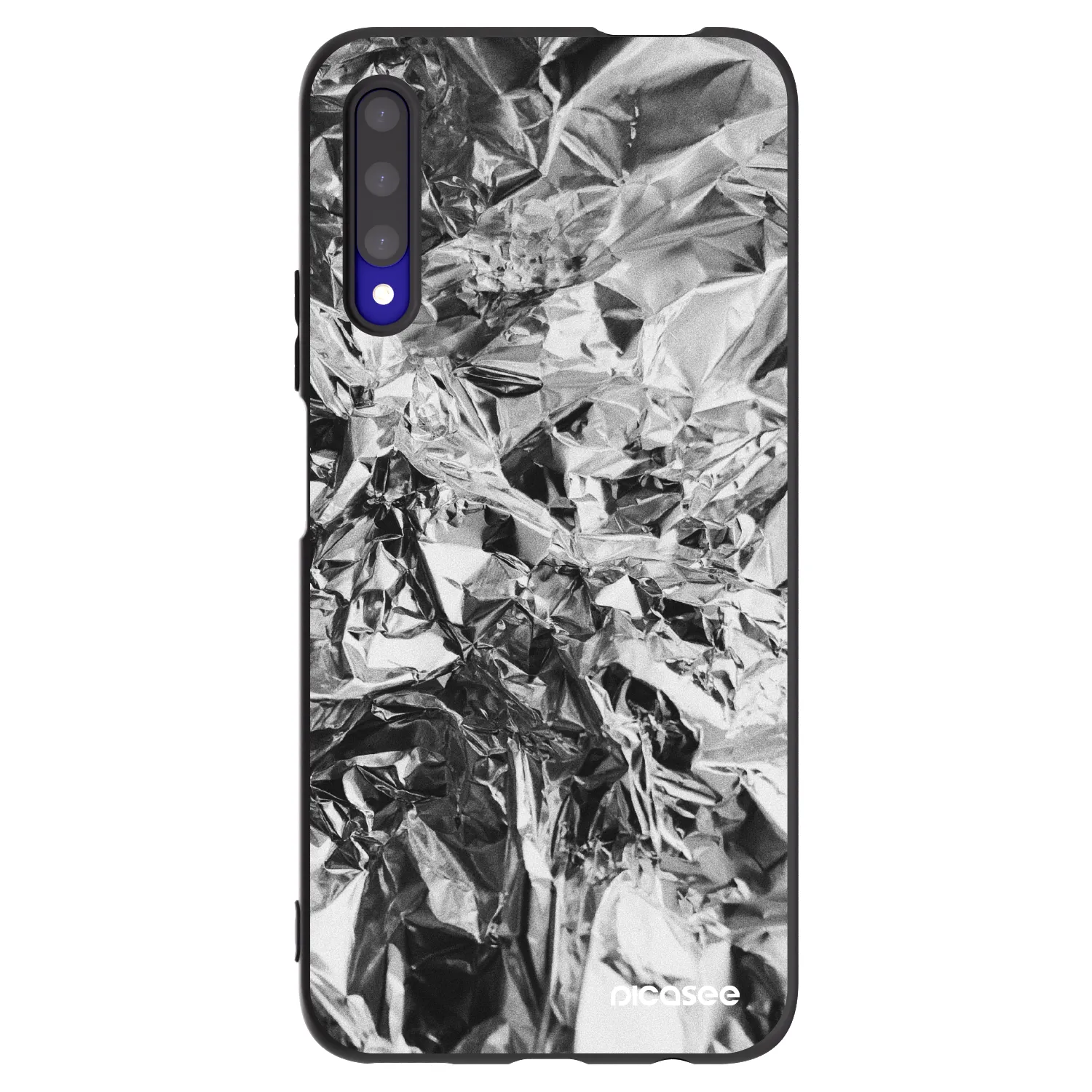 Picasee silikonski črni ovitek za Honor 9X Pro - Chrome