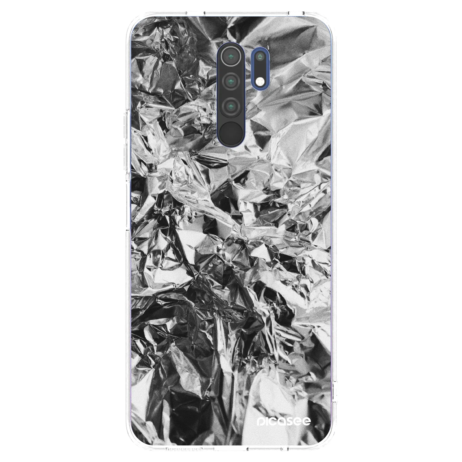 Picasee silikonski prozorni ovitek za Xiaomi Redmi 9 - Chrome