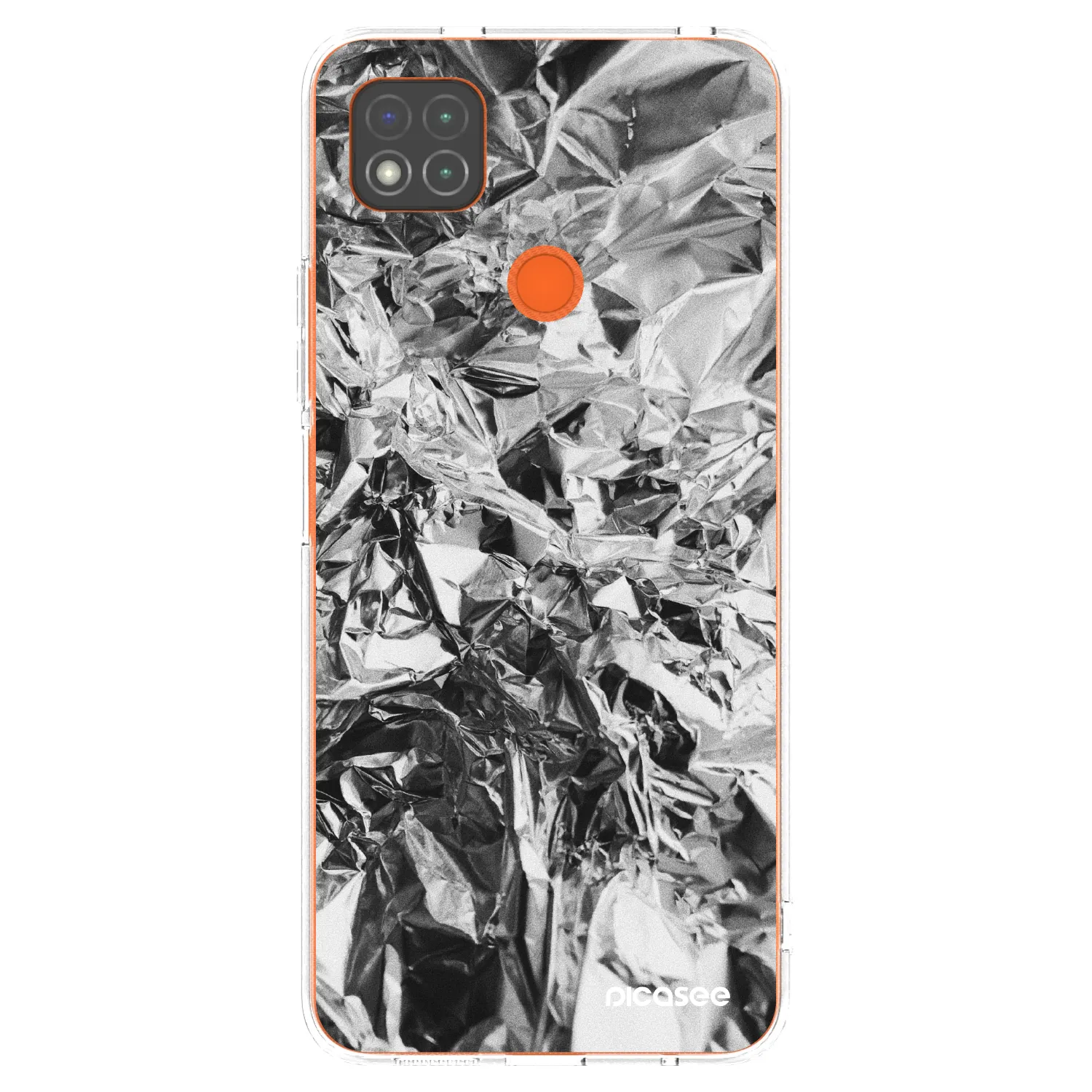 Picasee silikonski prozorni ovitek za Xiaomi Redmi 9C - Chrome