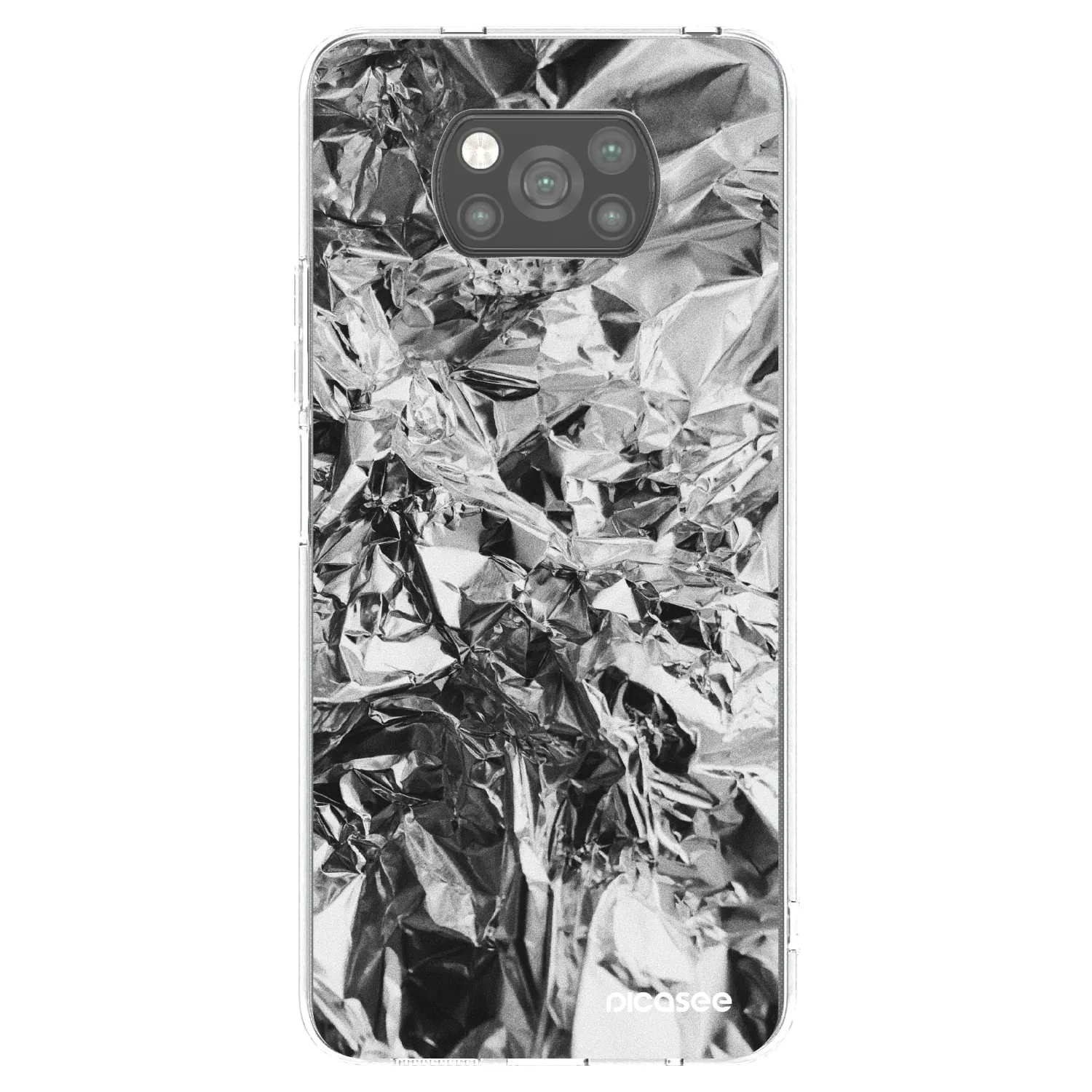 Picasee silikonski črni ovitek za Xiaomi Poco X3 - Chrome