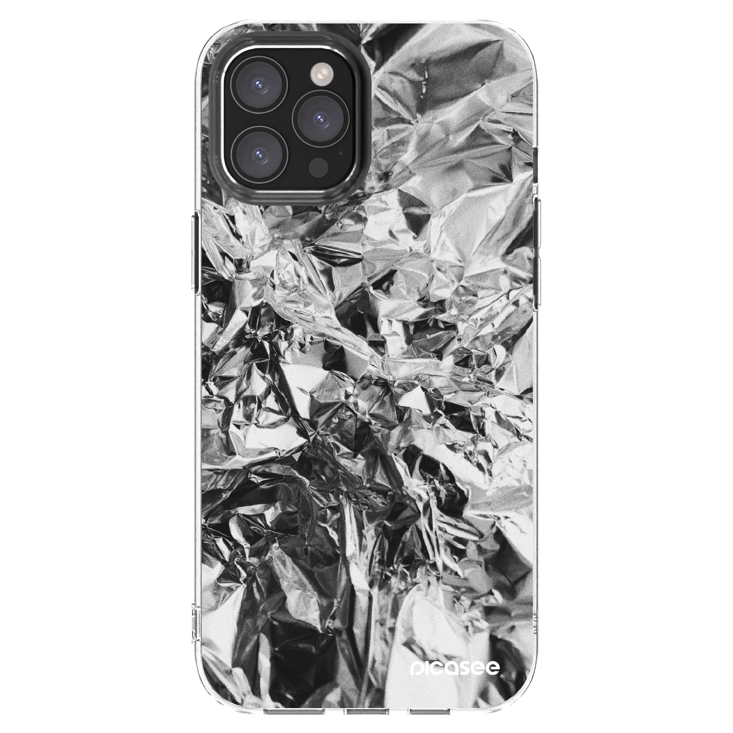 Picasee silikonski prozorni ovitek za Apple iPhone 12 Pro Max - Chrome