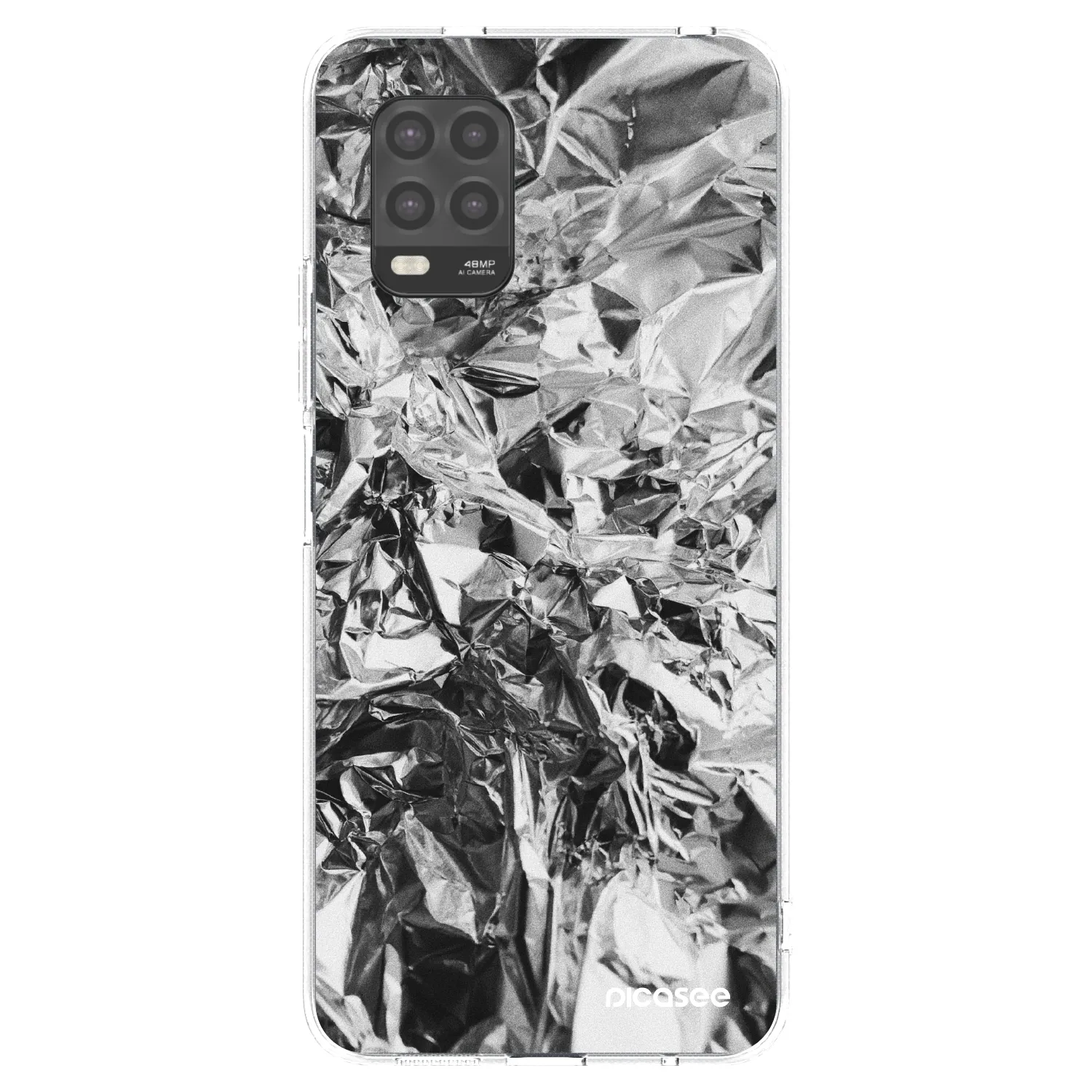 Picasee silikonski prozorni ovitek za Xiaomi Mi 10 Lite - Chrome