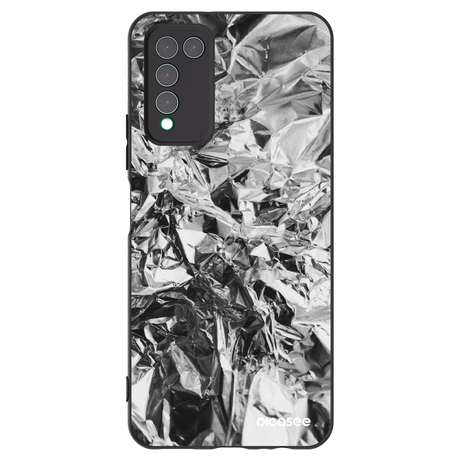 Picasee silikonski črni ovitek za Honor 10X Lite - Chrome