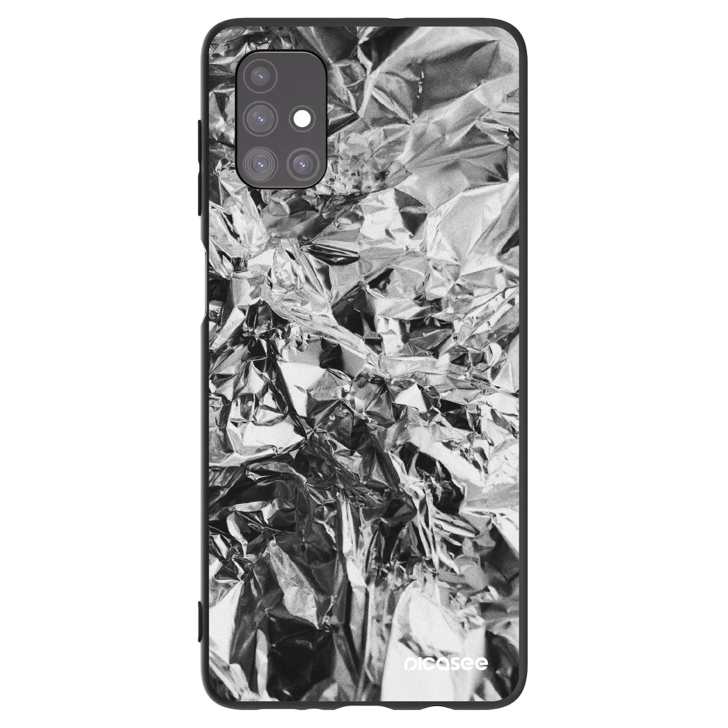 Picasee silikonski črni ovitek za Samsung Galaxy M51 M515F - Chrome