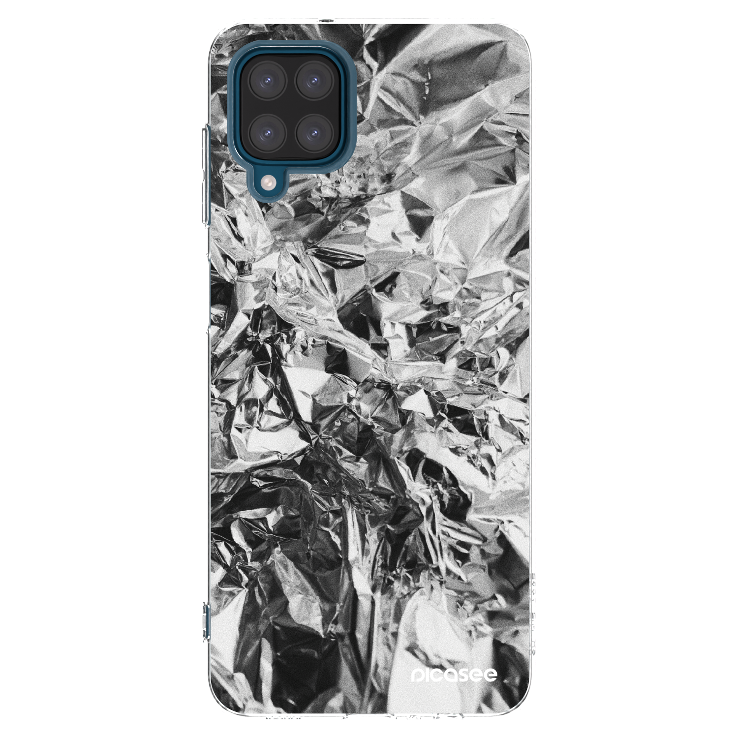 Picasee silikonski prozorni ovitek za Samsung Galaxy A12 A125F - Chrome