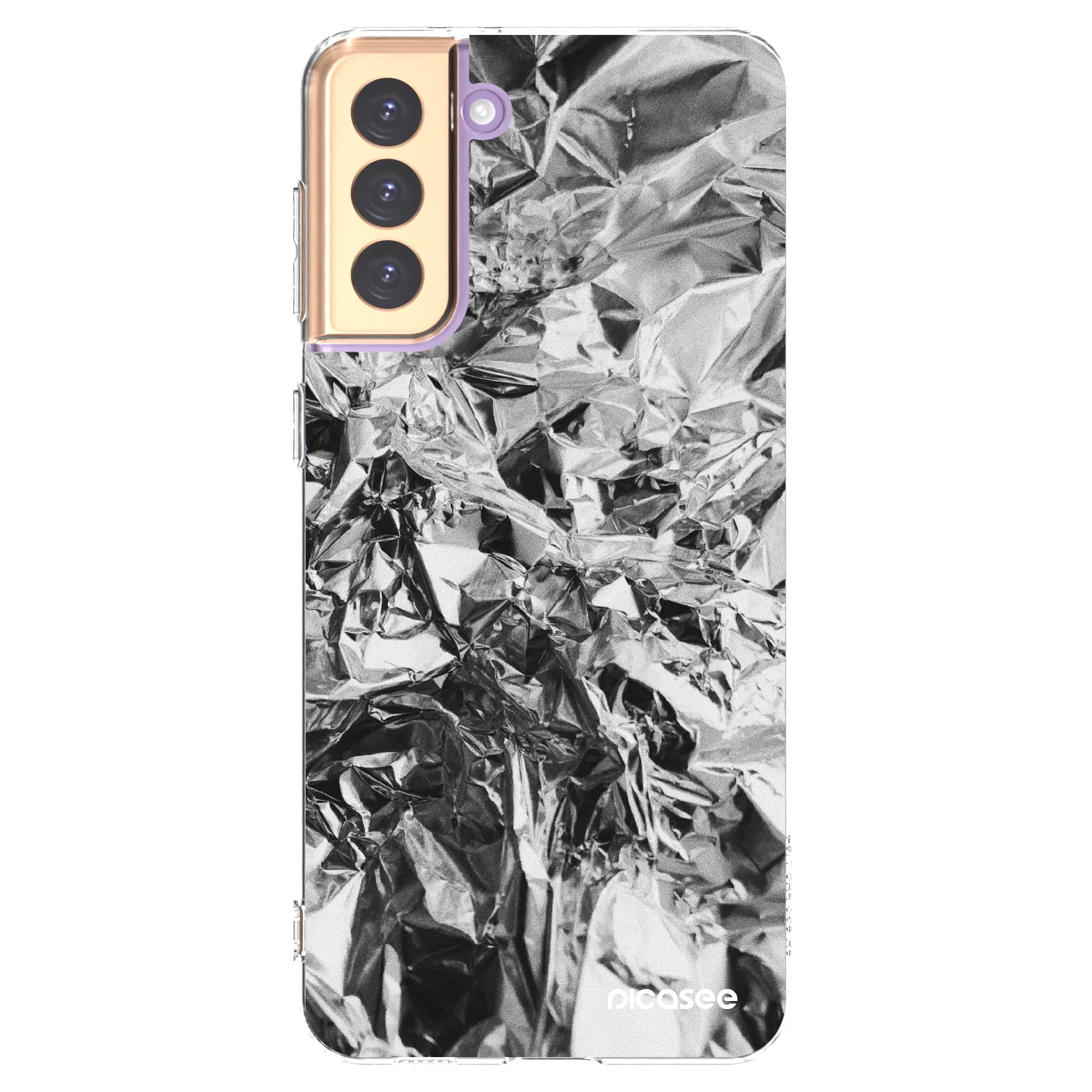 Picasee silikonski prozorni ovitek za Samsung Galaxy S21+ 5G G996F - Chrome