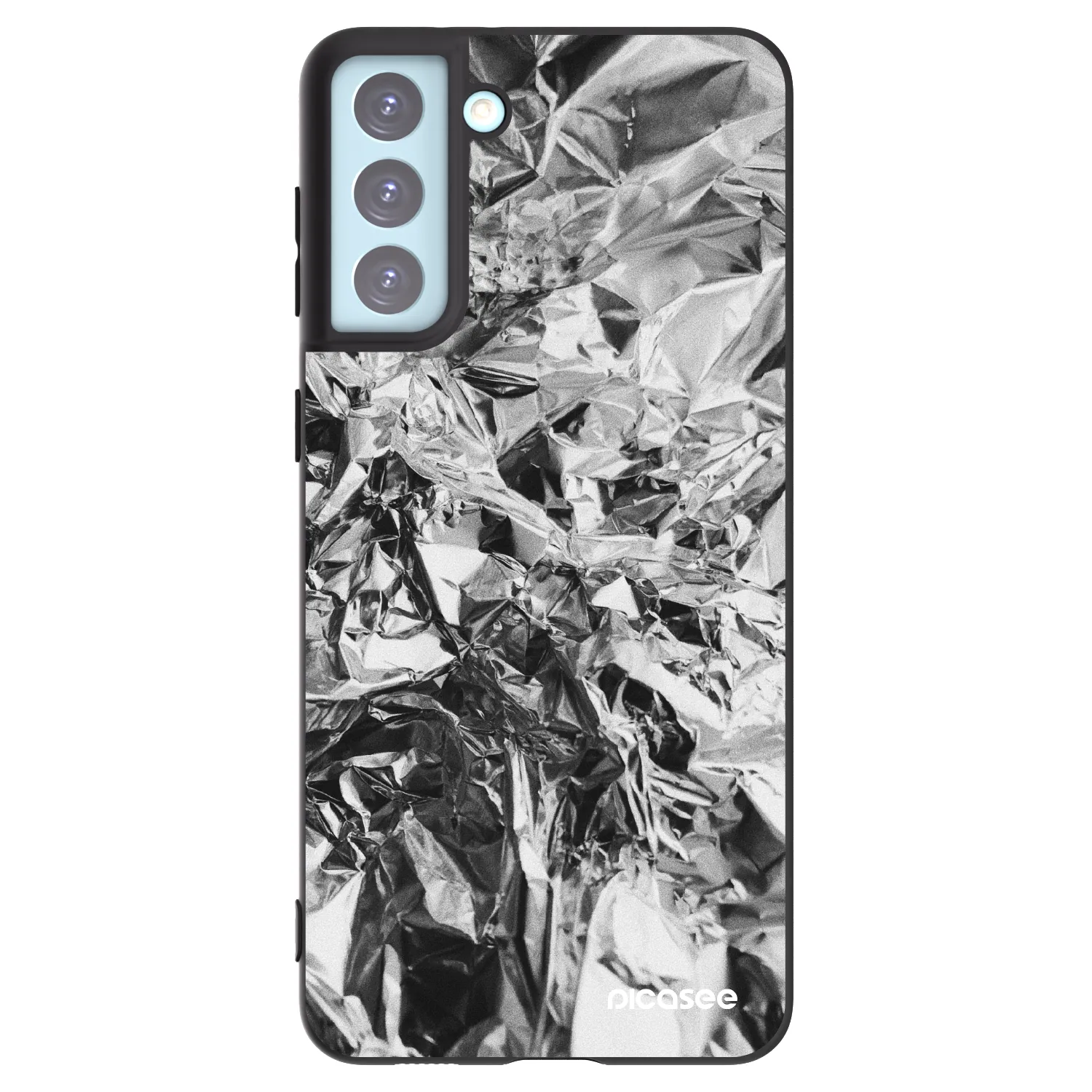 Picasee silikonski črni ovitek za Samsung Galaxy S21+ 5G G996F - Chrome