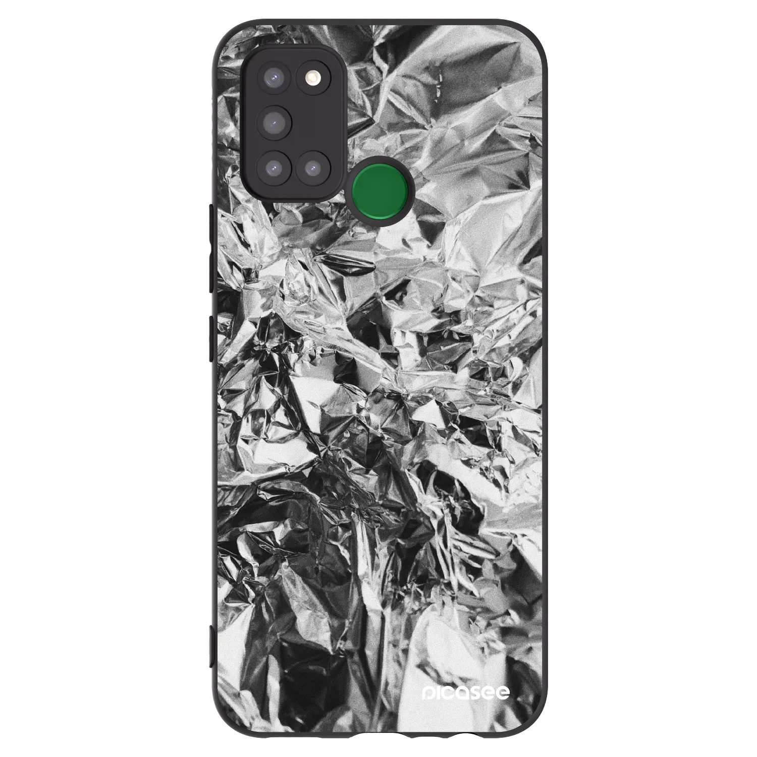 Picasee silikonski črni ovitek za Realme 7i - Chrome