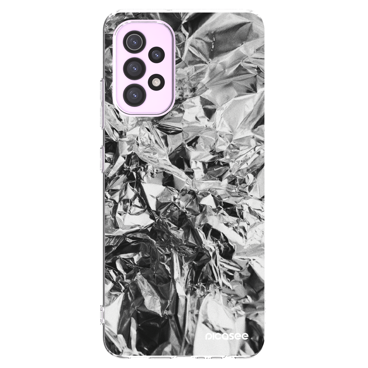 Picasee silikonski prozorni ovitek za Samsung Galaxy A32 5G A326B - Chrome