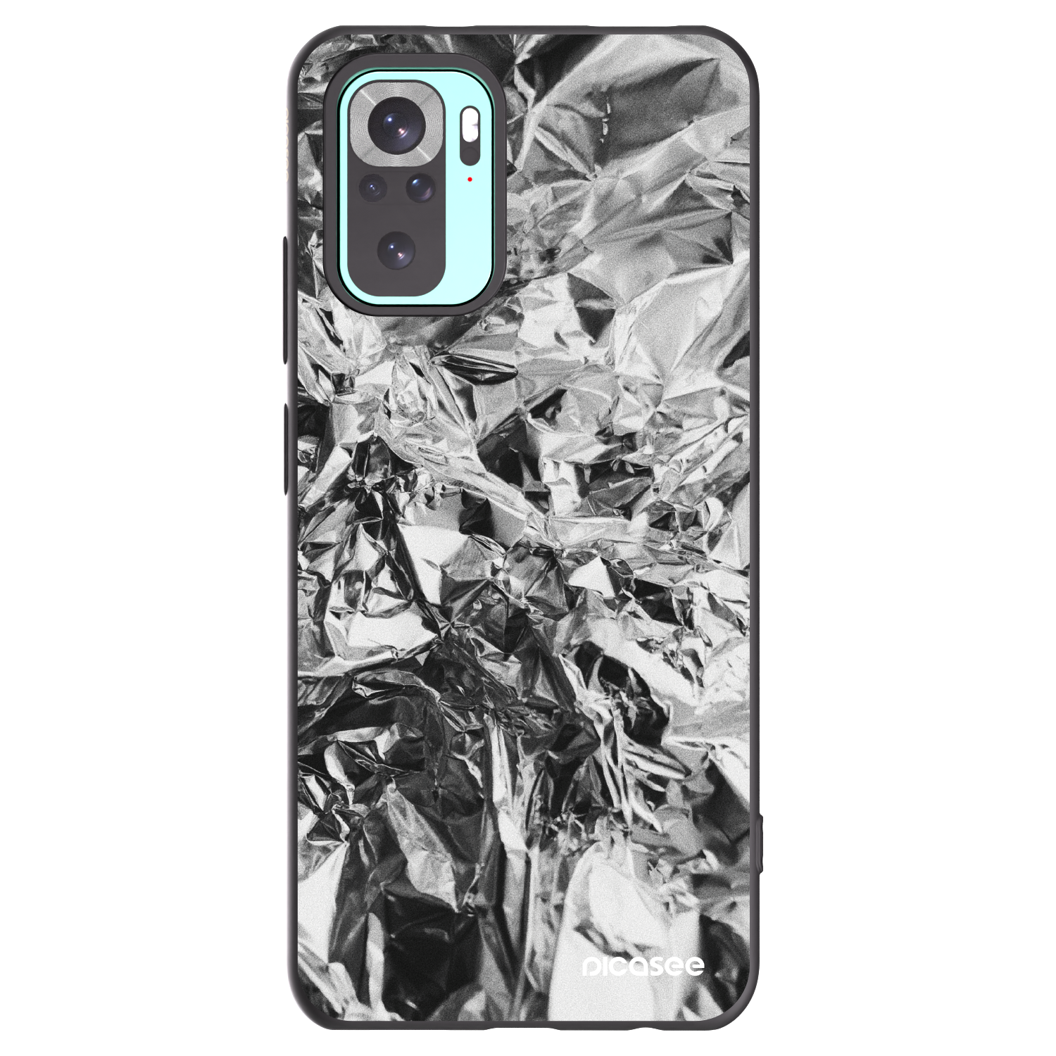 Picasee silikonski črni ovitek za Xiaomi Redmi Note 10 Pro - Chrome