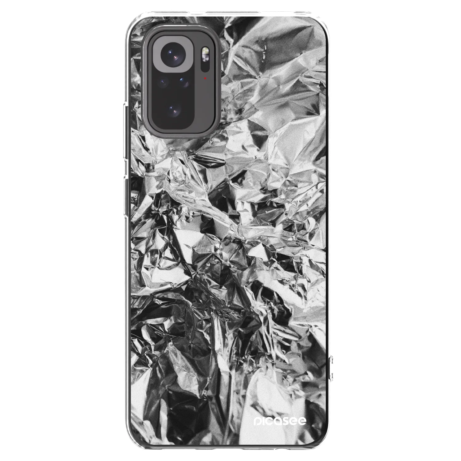 Picasee silikonski prozorni ovitek za Xiaomi Redmi Note 10S - Chrome