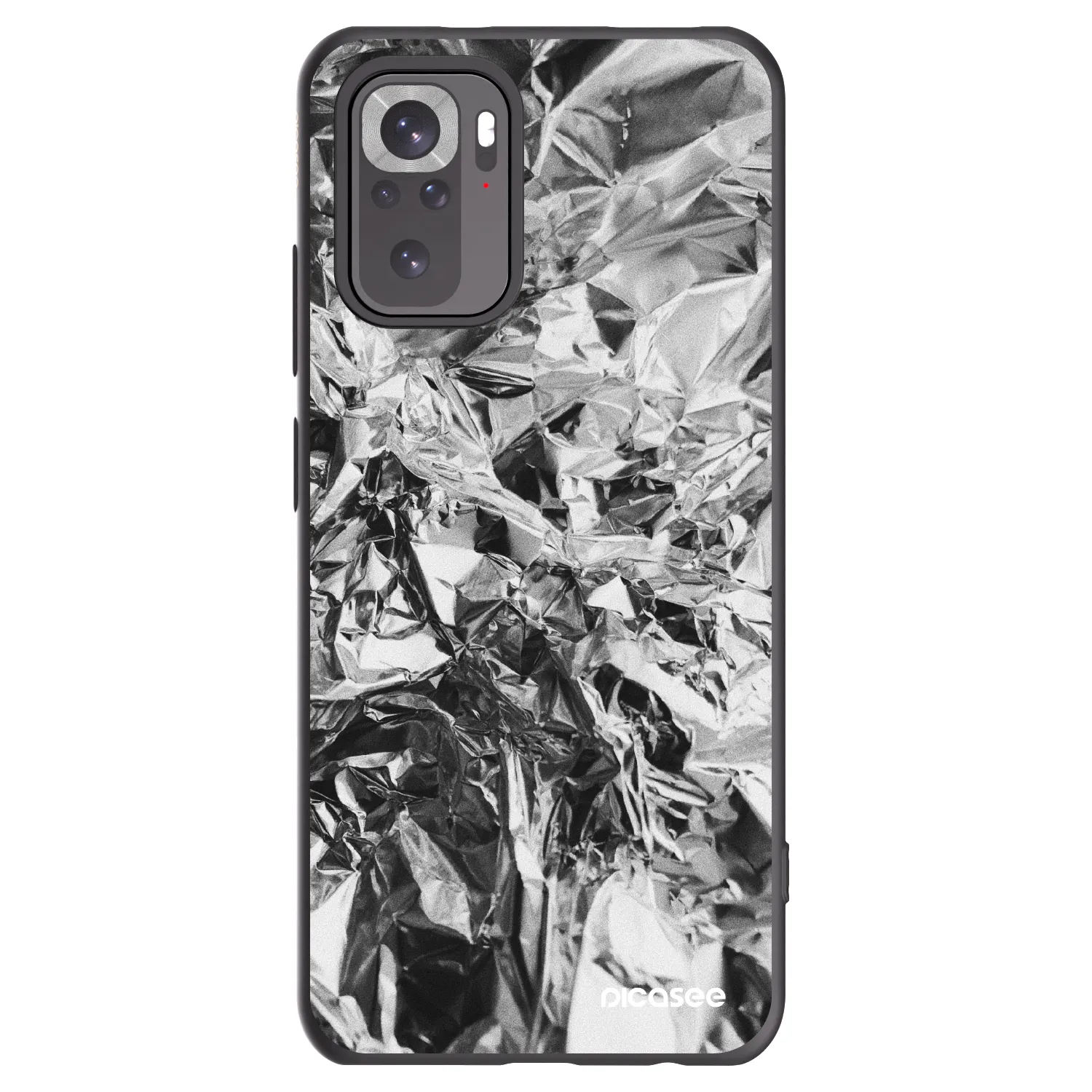 Picasee silikonski črni ovitek za Xiaomi Redmi Note 10S - Chrome