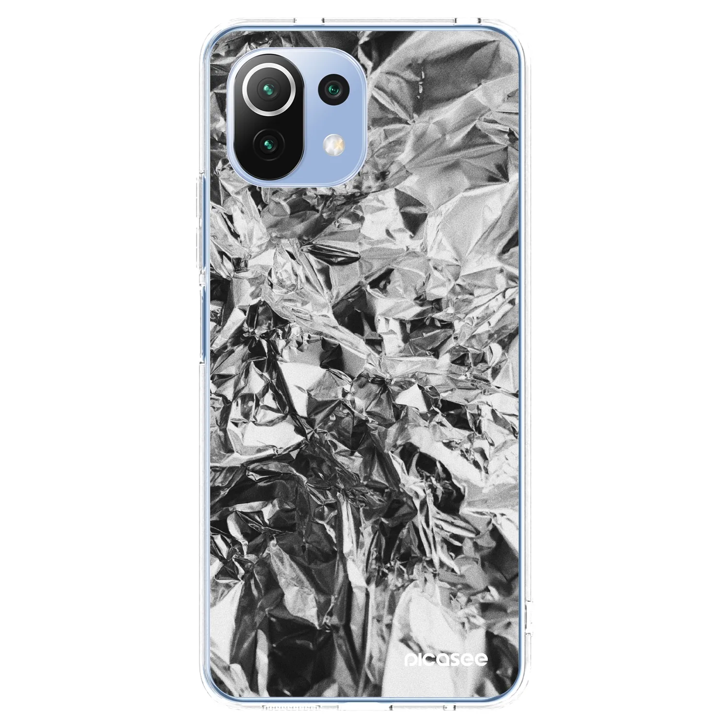 Picasee silikonski prozorni ovitek za Xiaomi Mi 11 Lite - Chrome