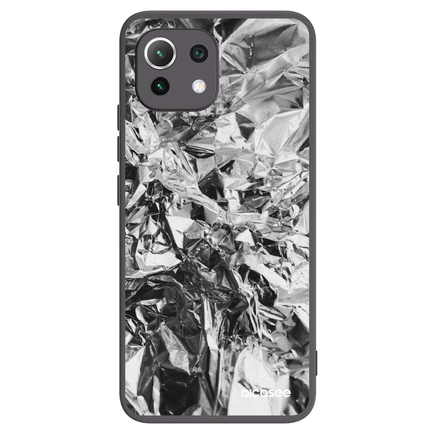 Picasee silikonski črni ovitek za Xiaomi Mi 11 Lite - Chrome