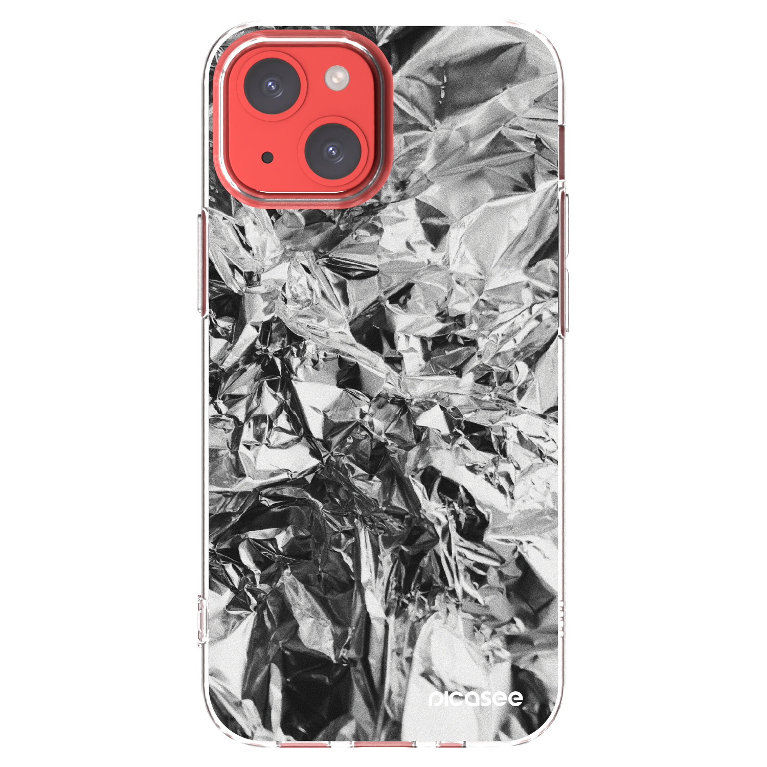 Picasee silikonski prozorni ovitek za Apple iPhone 13 mini - Chrome
