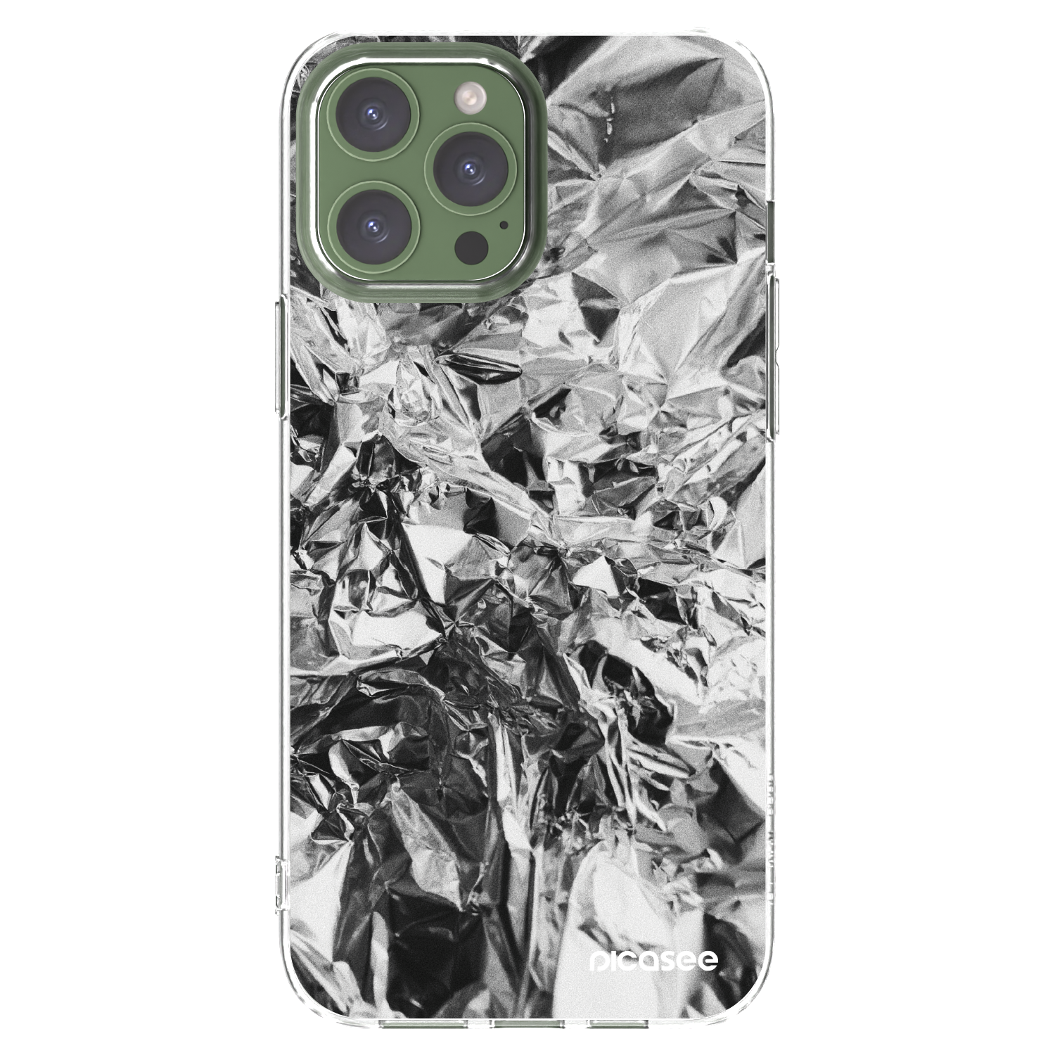 Picasee silikonski prozorni ovitek za Apple iPhone 13 Pro Max - Chrome