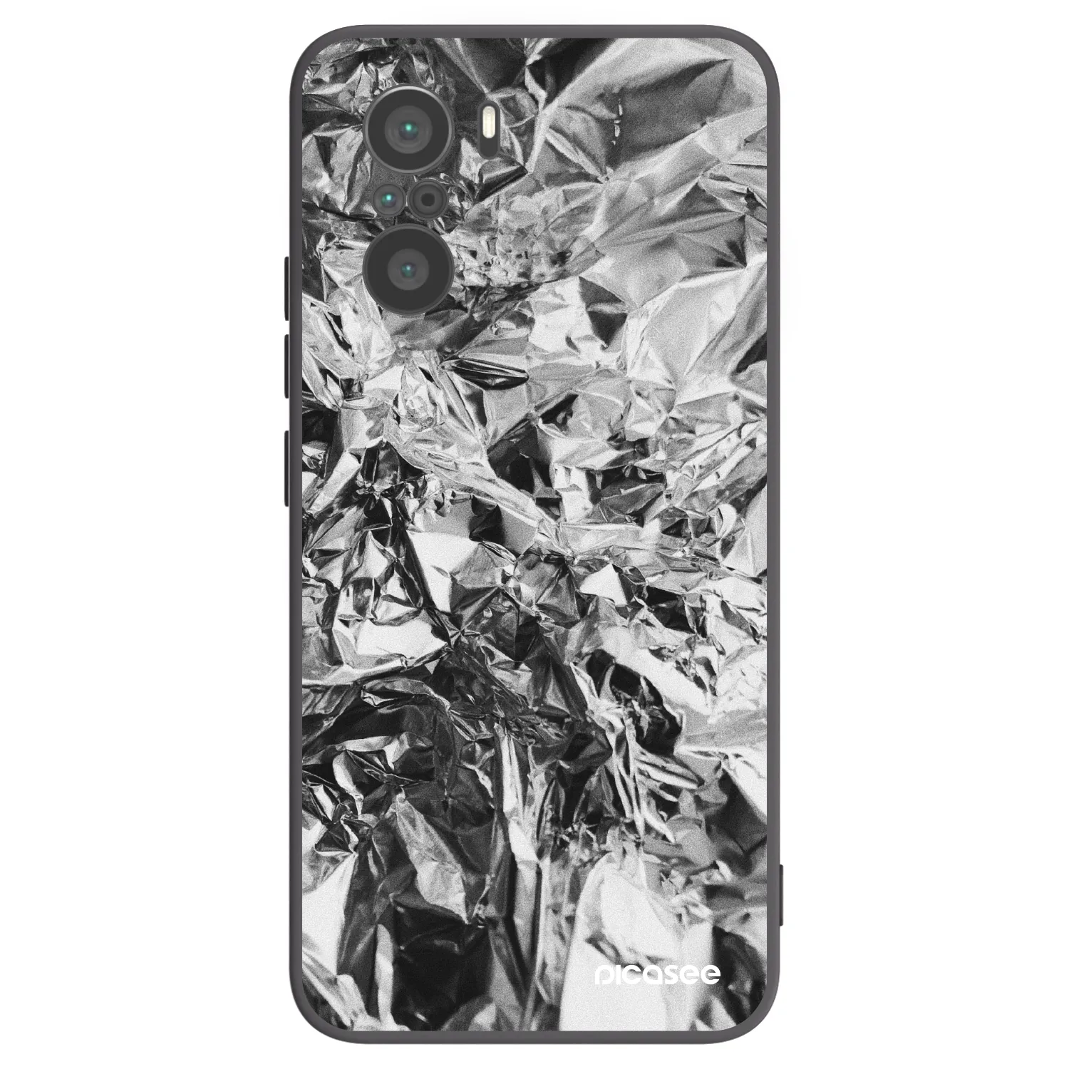 Picasee silikonski črni ovitek za Xiaomi Poco F3 - Chrome