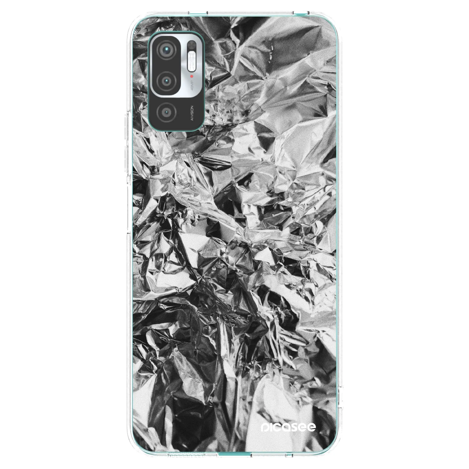 Picasee silikonski prozorni ovitek za Xiaomi Redmi Note 10 5G - Chrome