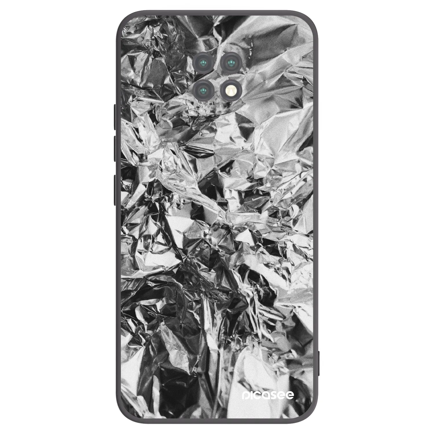 Picasee silikonski črni ovitek za Xiaomi Redmi Note 9T - Chrome