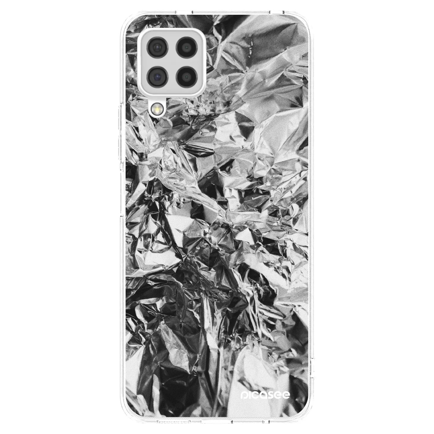 Picasee silikonski prozorni ovitek za Samsung Galaxy A22 A225F 4G - Chrome