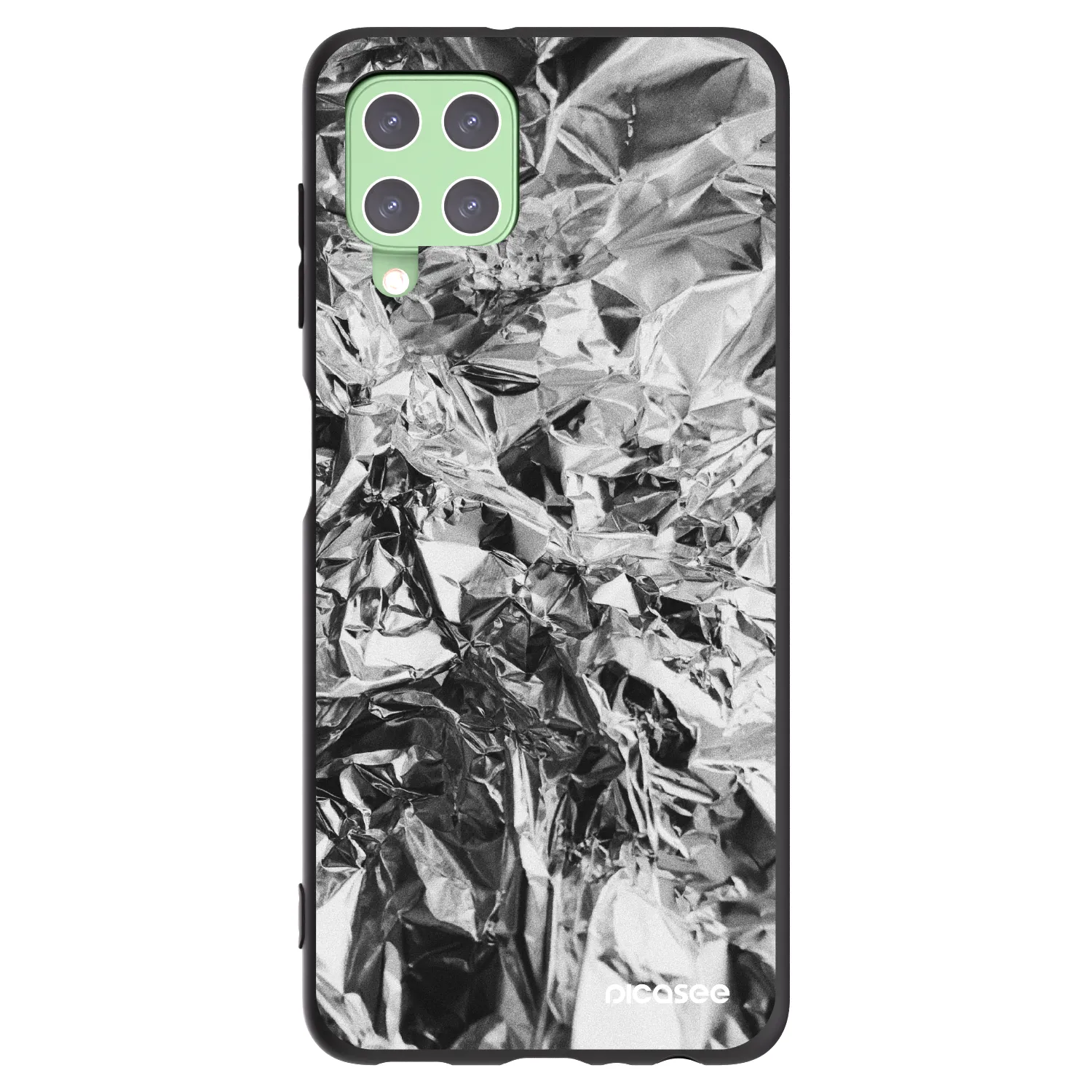 Picasee silikonski črni ovitek za Samsung Galaxy A22 A225F 4G - Chrome