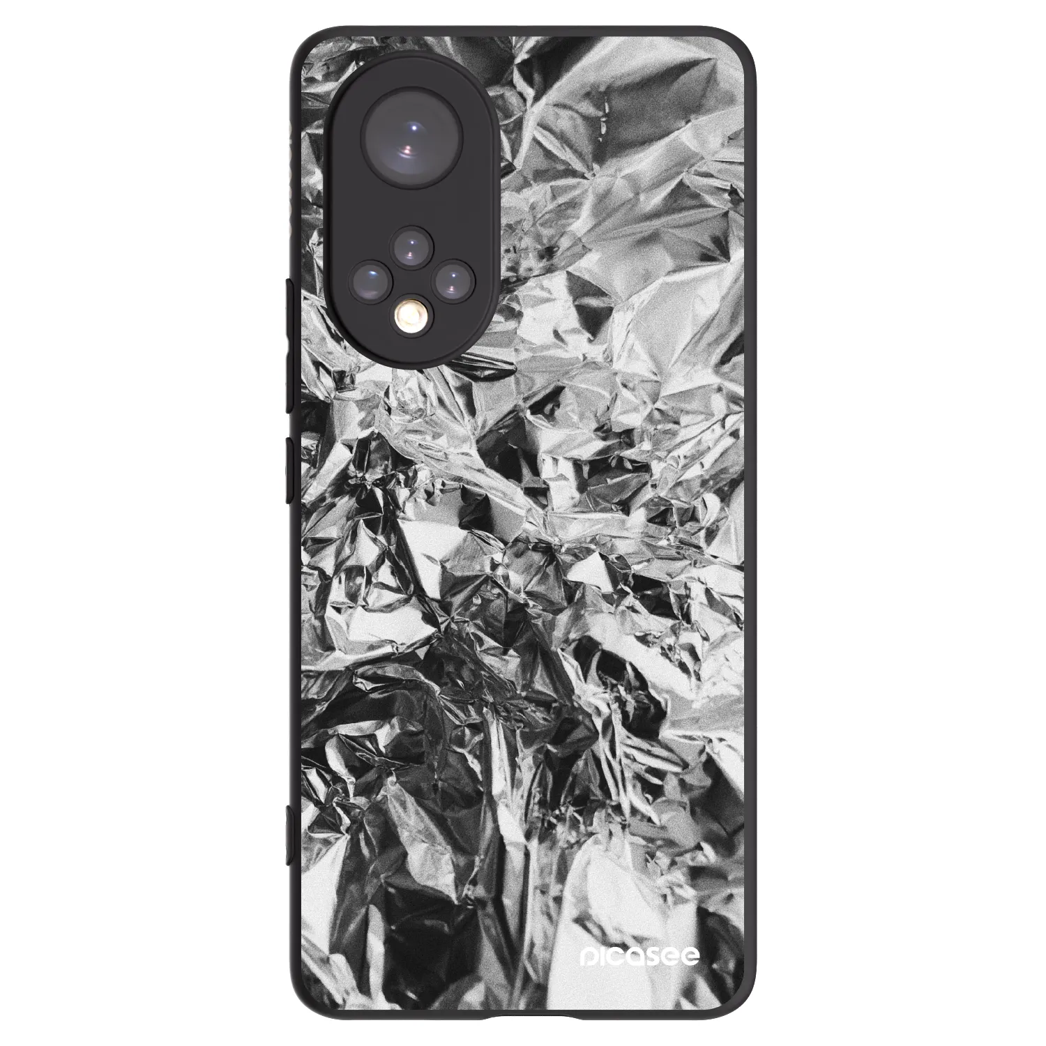Picasee silikonski črni ovitek za Huawei Nova 9 - Chrome