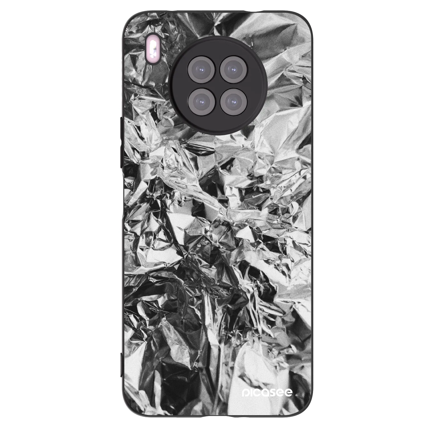 Picasee silikonski črni ovitek za Huawei Nova 8i - Chrome