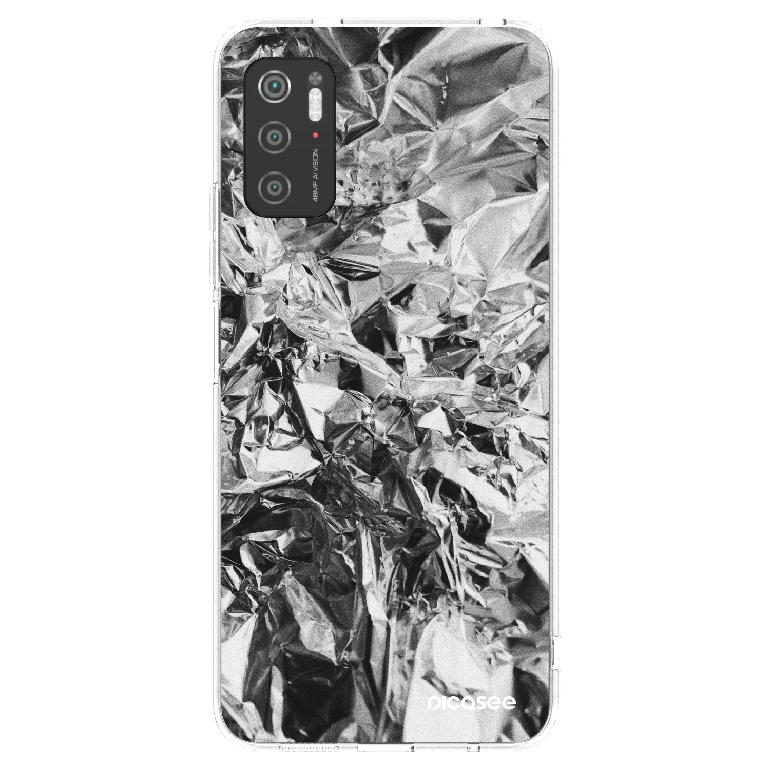 Picasee silikonski prozorni ovitek za Xiaomi Poco M3 Pro 5G - Chrome