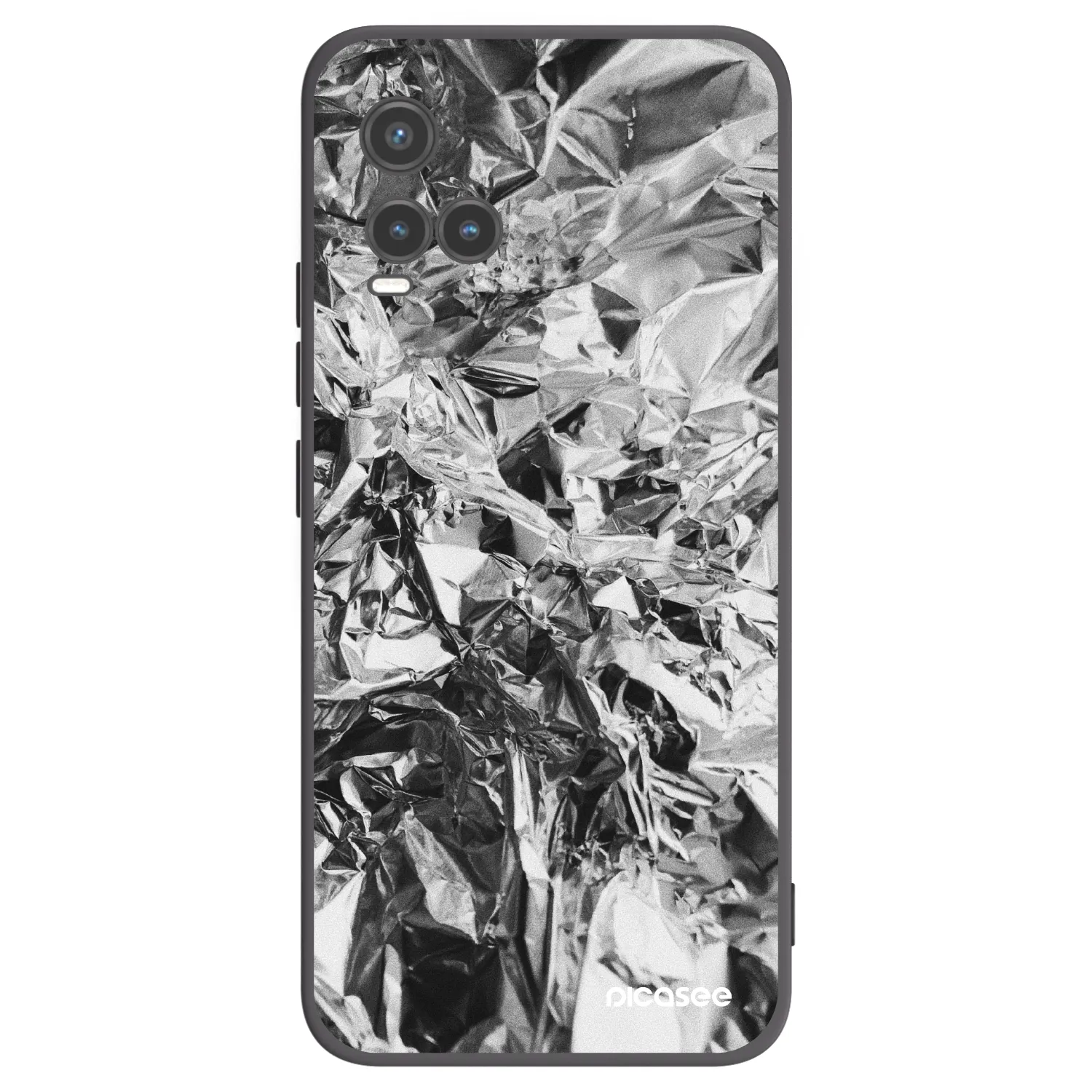 Picasee silikonski črni ovitek za Vivo Y33s - Chrome