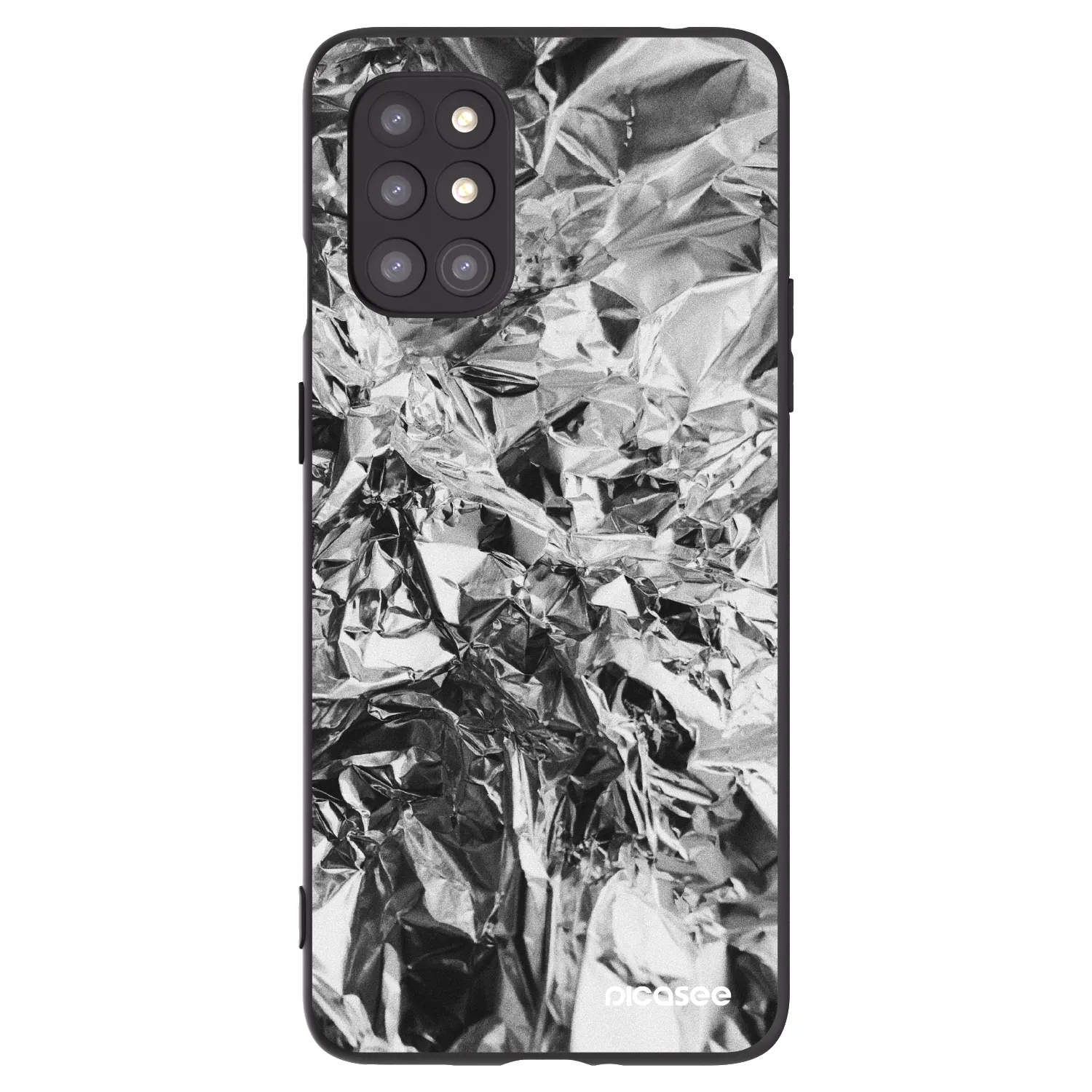 Picasee silikonski črni ovitek za OnePlus 8T - Chrome