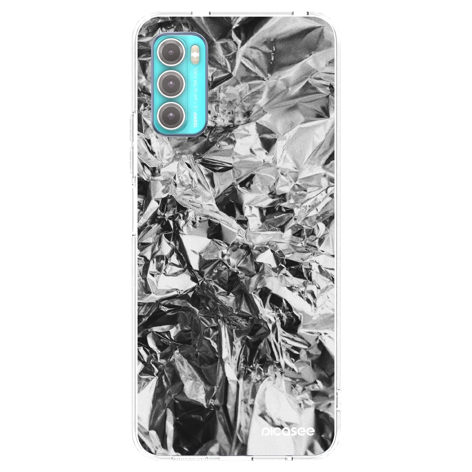 Picasee silikonski prozorni ovitek za Motorola Moto G60 - Chrome