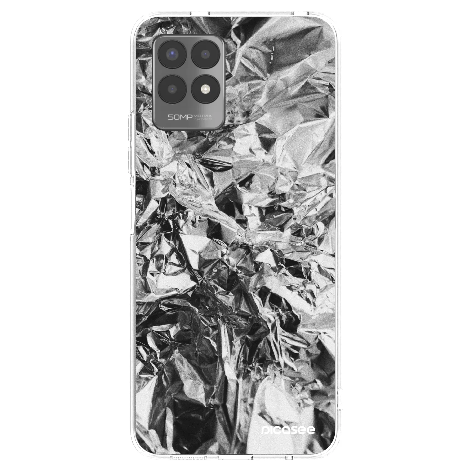 Picasee silikonski prozorni ovitek za Realme 8i - Chrome