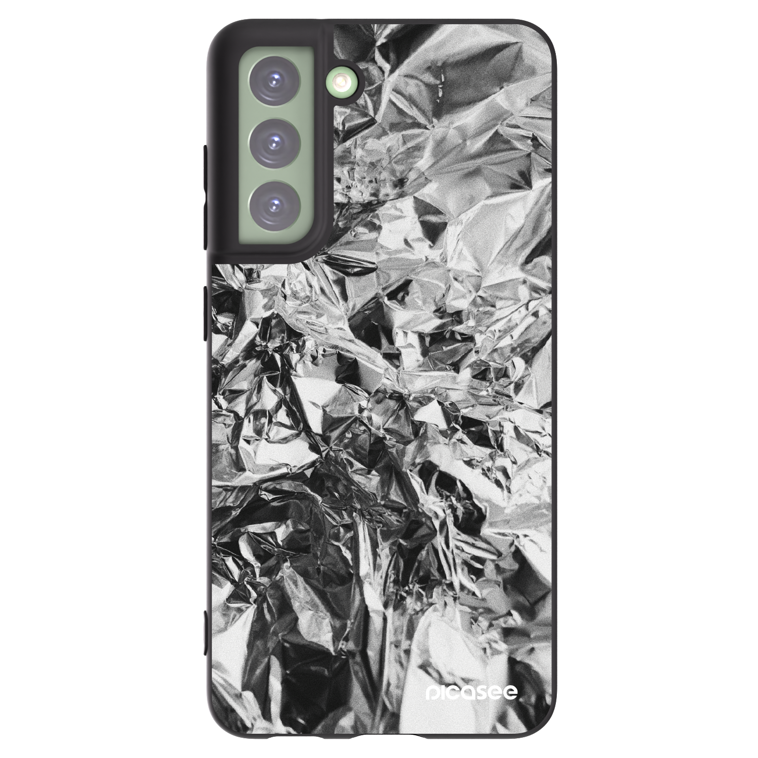 Picasee silikonski črni ovitek za Samsung Galaxy S21 FE 5G - Chrome