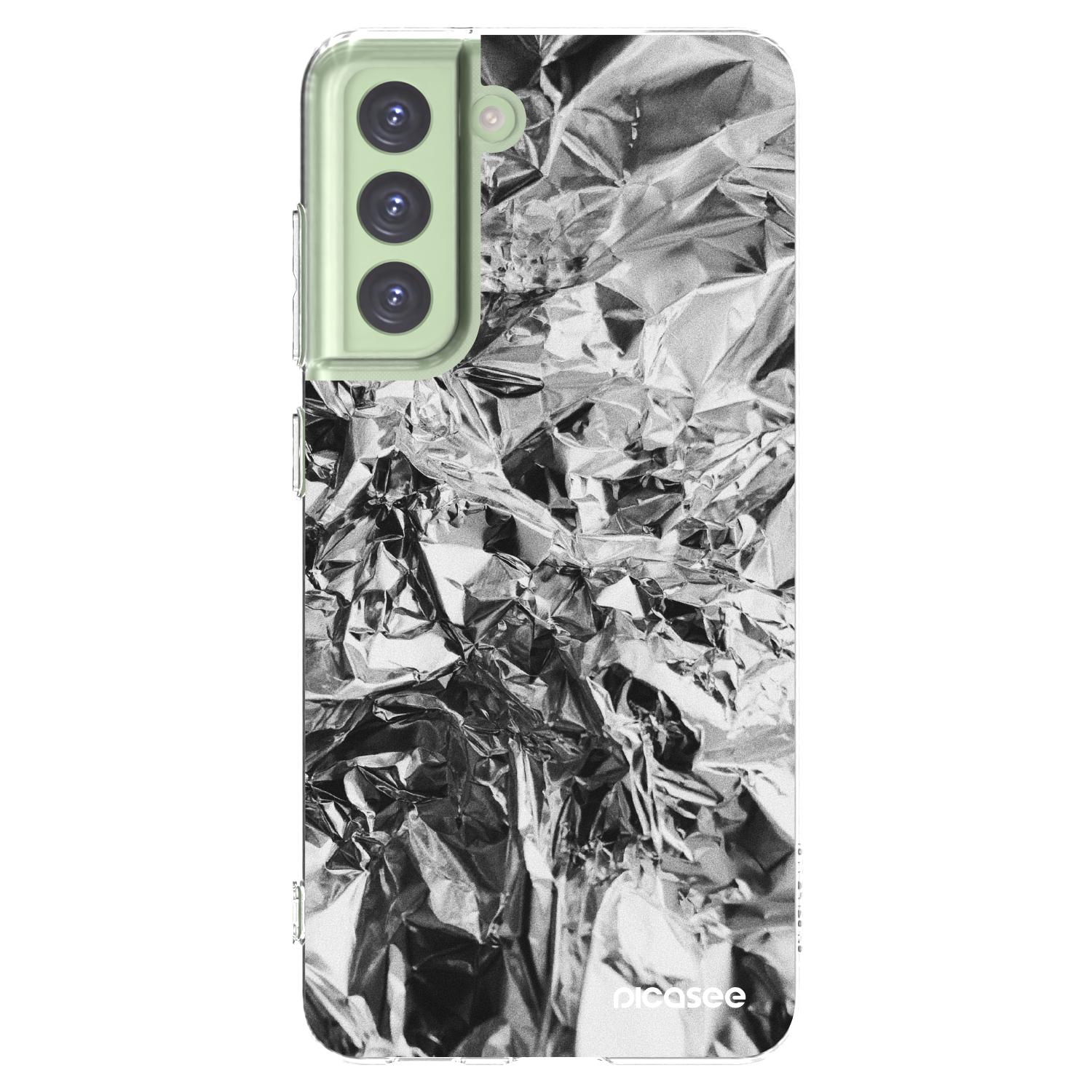 Picasee silikonski prozorni ovitek za Samsung Galaxy S21 FE 5G - Chrome