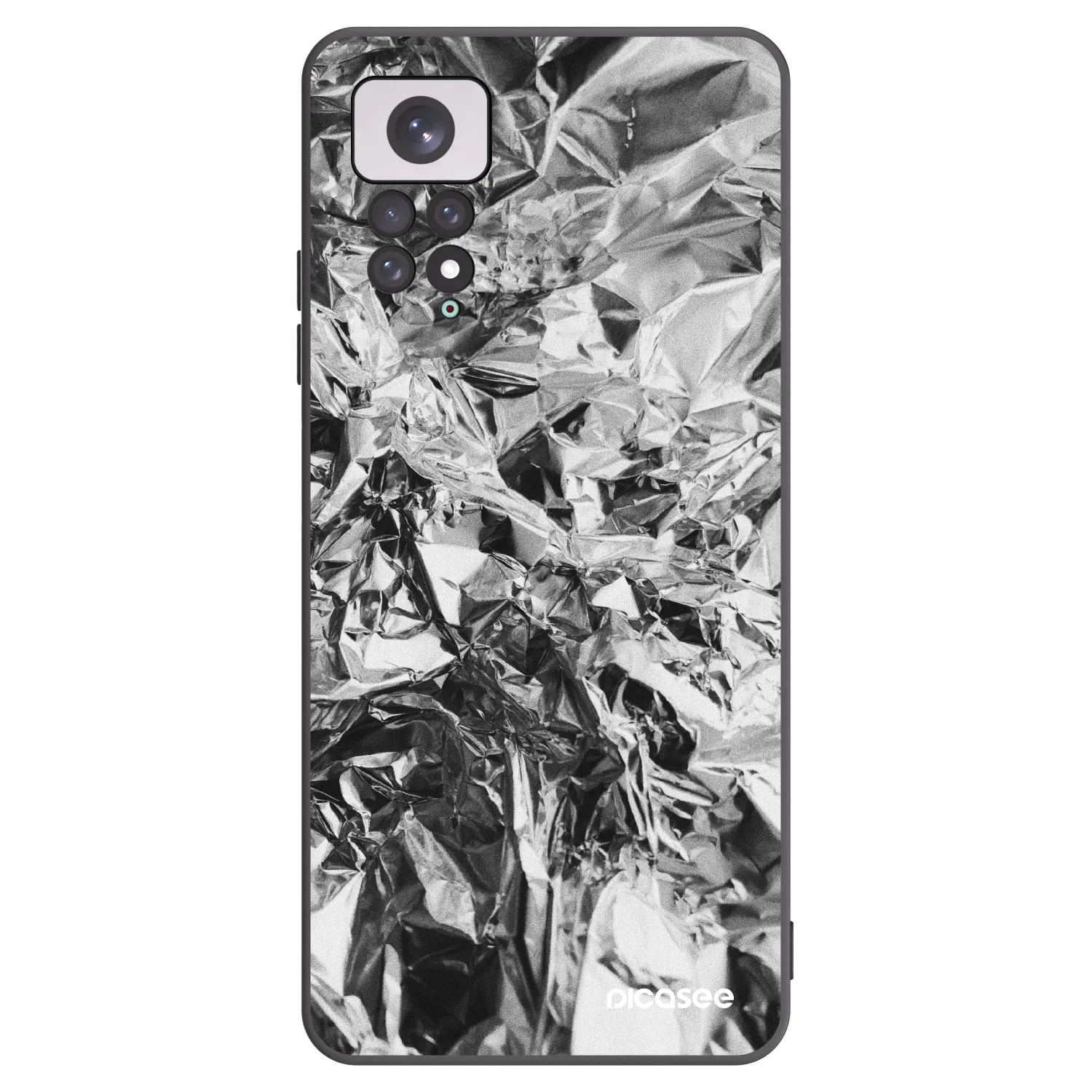 Picasee silikonski črni ovitek za Xiaomi Redmi Note 11 - Chrome