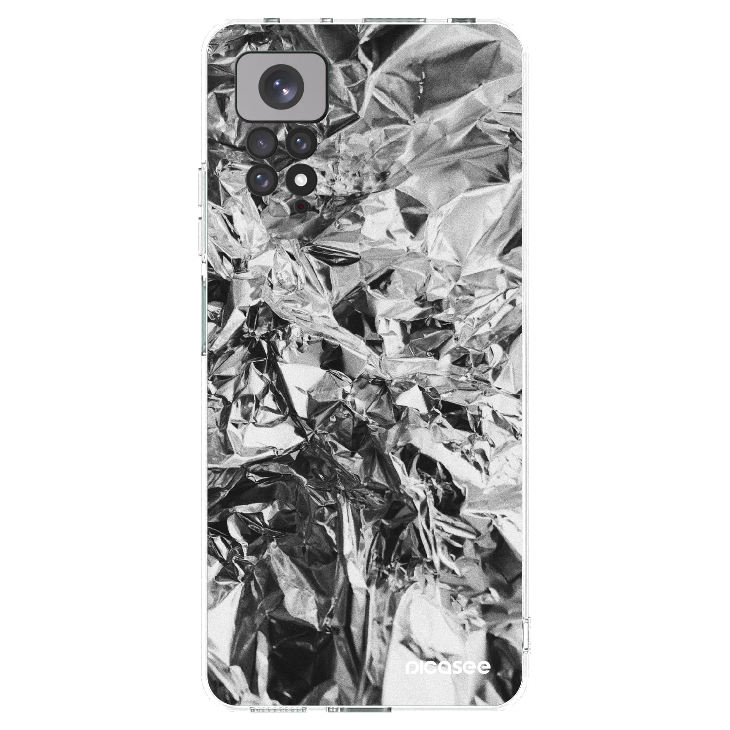 Picasee silikonski prozorni ovitek za Xiaomi Redmi Note 11 - Chrome