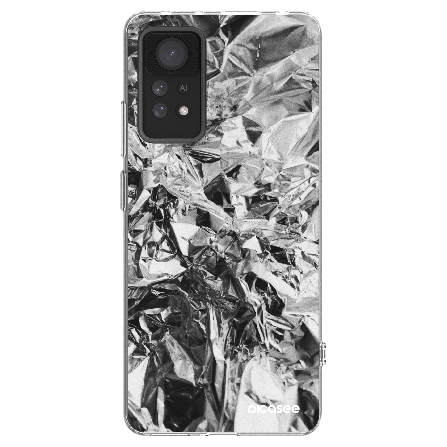 Picasee silikonski prozorni ovitek za Xiaomi Redmi Note 11 Pro 5G - Chrome