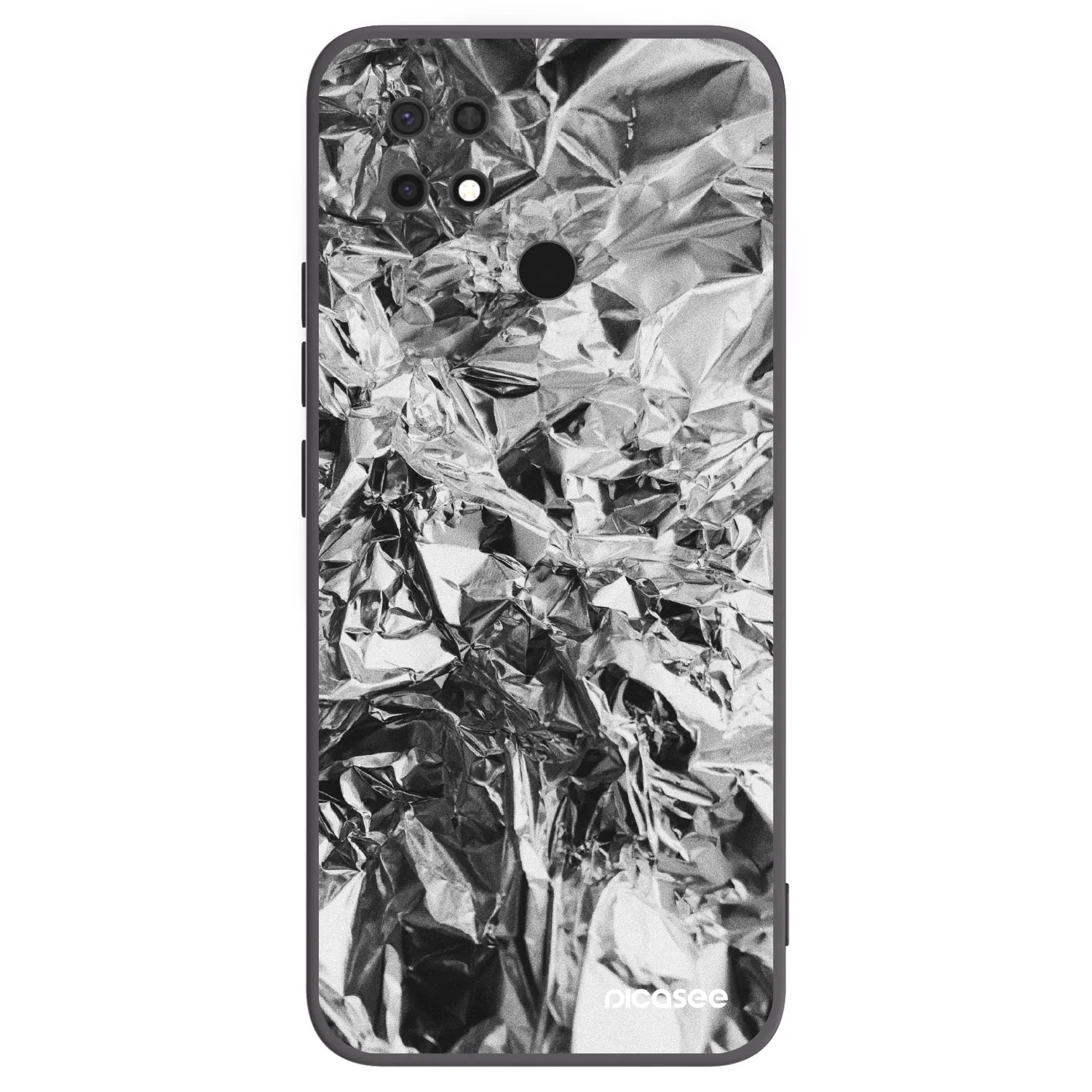 Picasee silikonski črni ovitek za Xiaomi Redmi 10C - Chrome