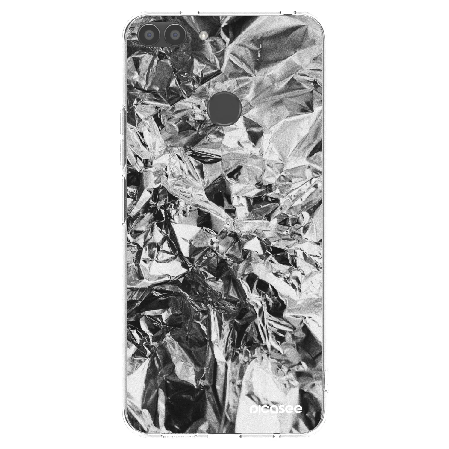 Picasee silikonski prozorni ovitek za Huawei P Smart - Chrome