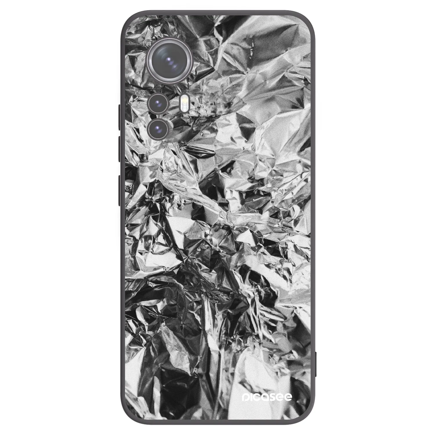 Picasee silikonski črni ovitek za Xiaomi 12X - Chrome
