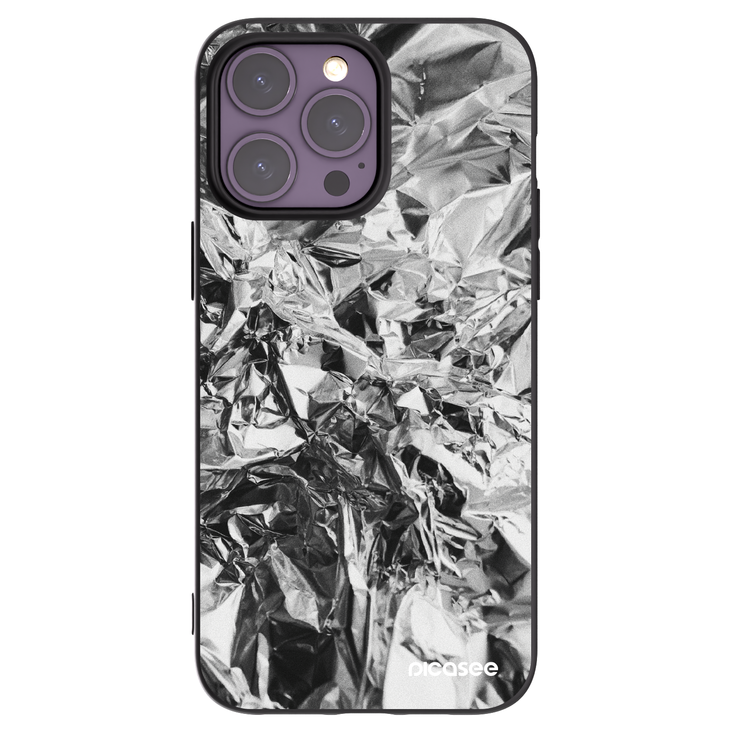 Picasee silikonski črni ovitek za Apple iPhone 14 Pro Max - Chrome