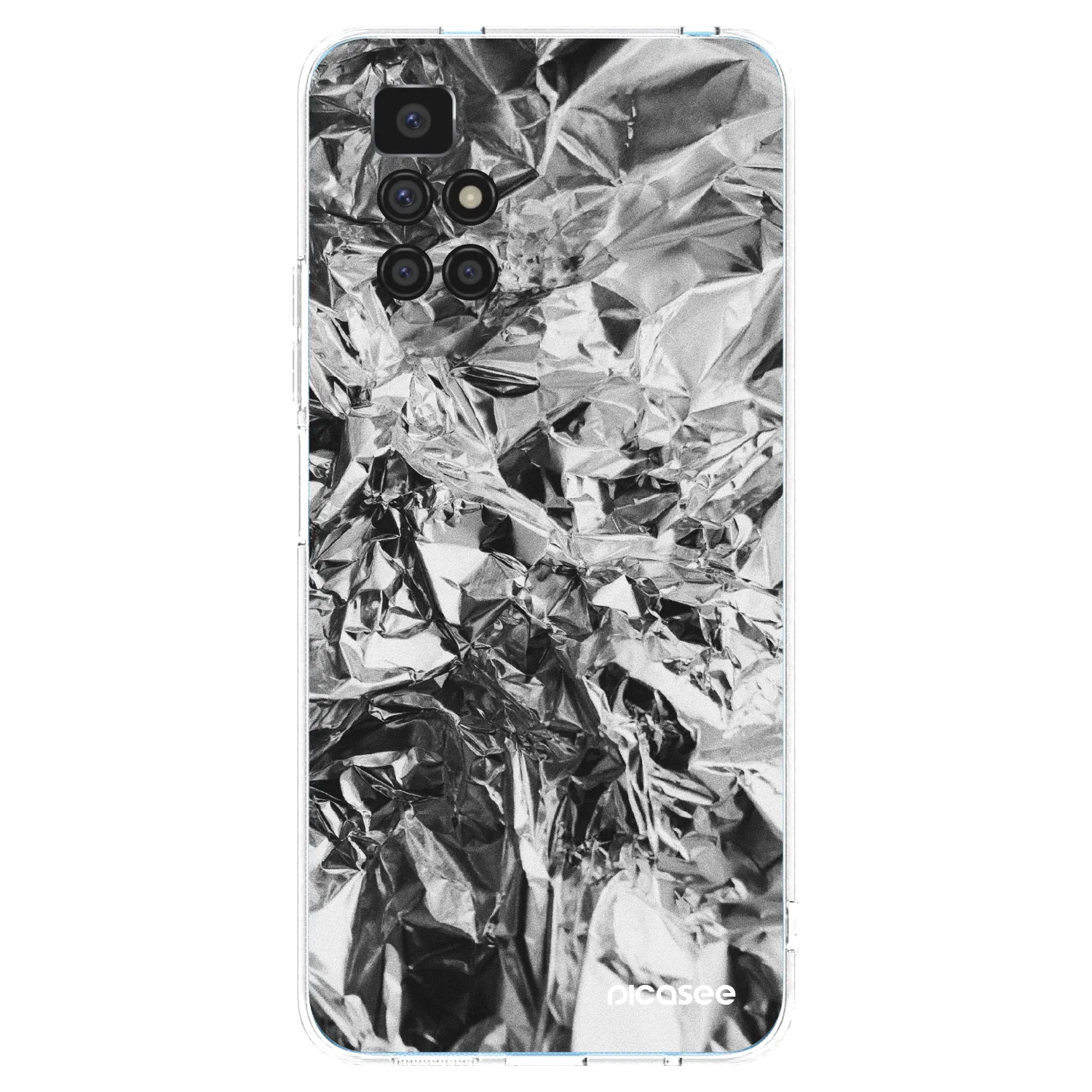 Picasee silikonski prozorni ovitek za Xiaomi Redmi 10 (2022) - Chrome
