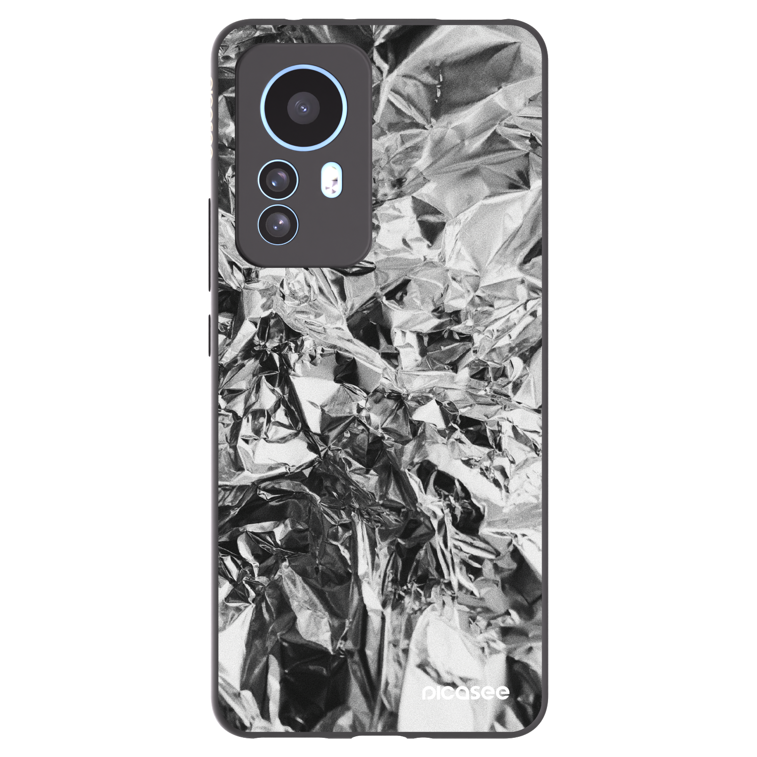 Picasee silikonski črni ovitek za Xiaomi 12T Pro - Chrome