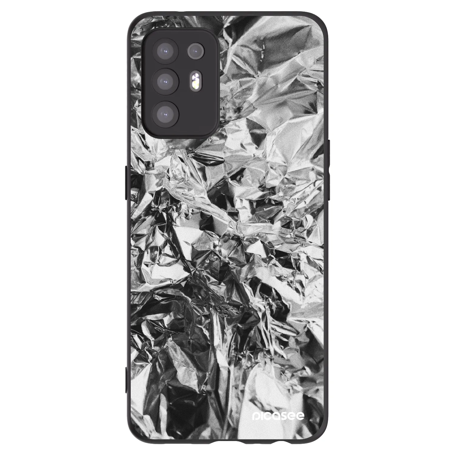 Picasee silikonski črni ovitek za OPPO A94 5G - Chrome