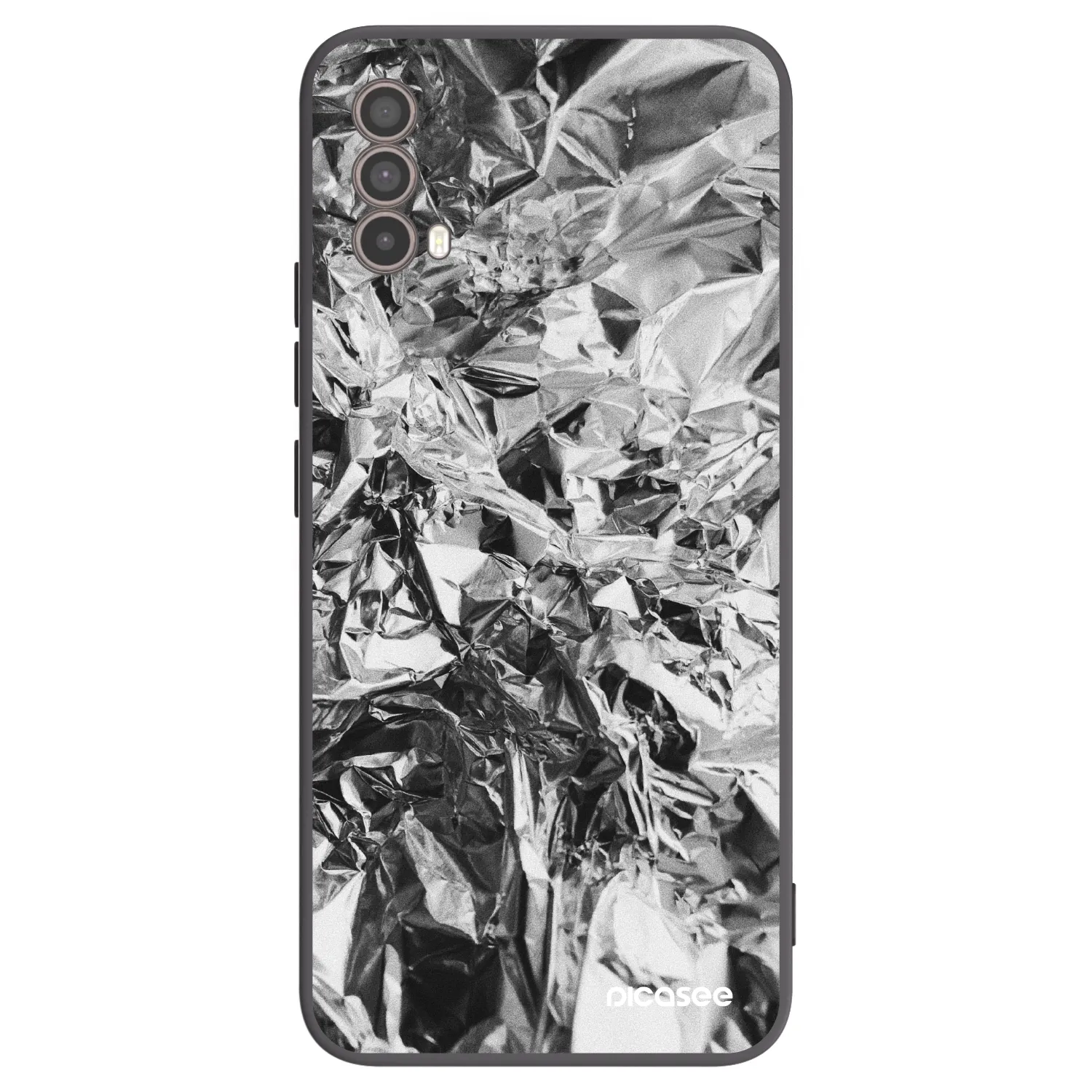 Picasee silikonski črni ovitek za Motorola Moto E40 - Chrome
