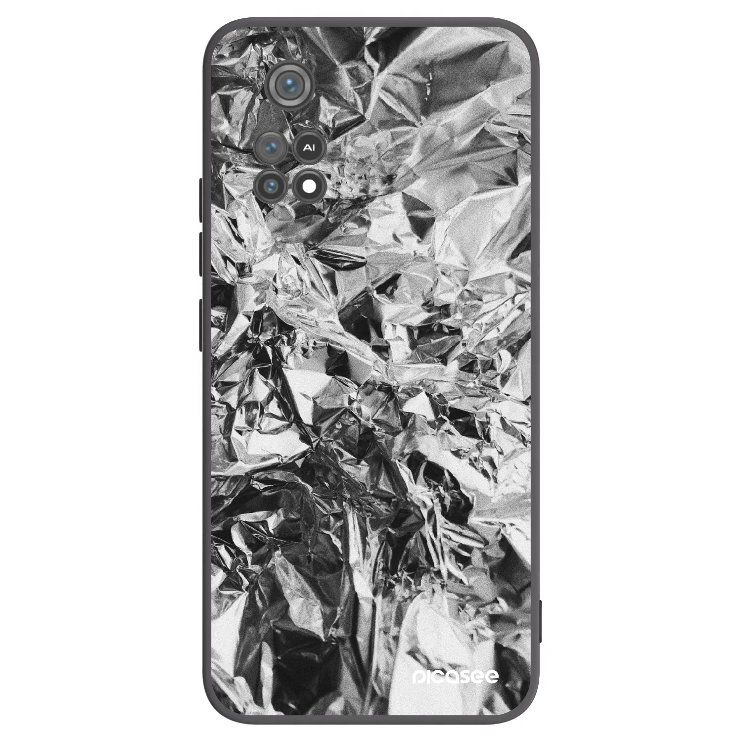 Picasee silikonski črni ovitek za Xiaomi Poco M4 Pro - Chrome