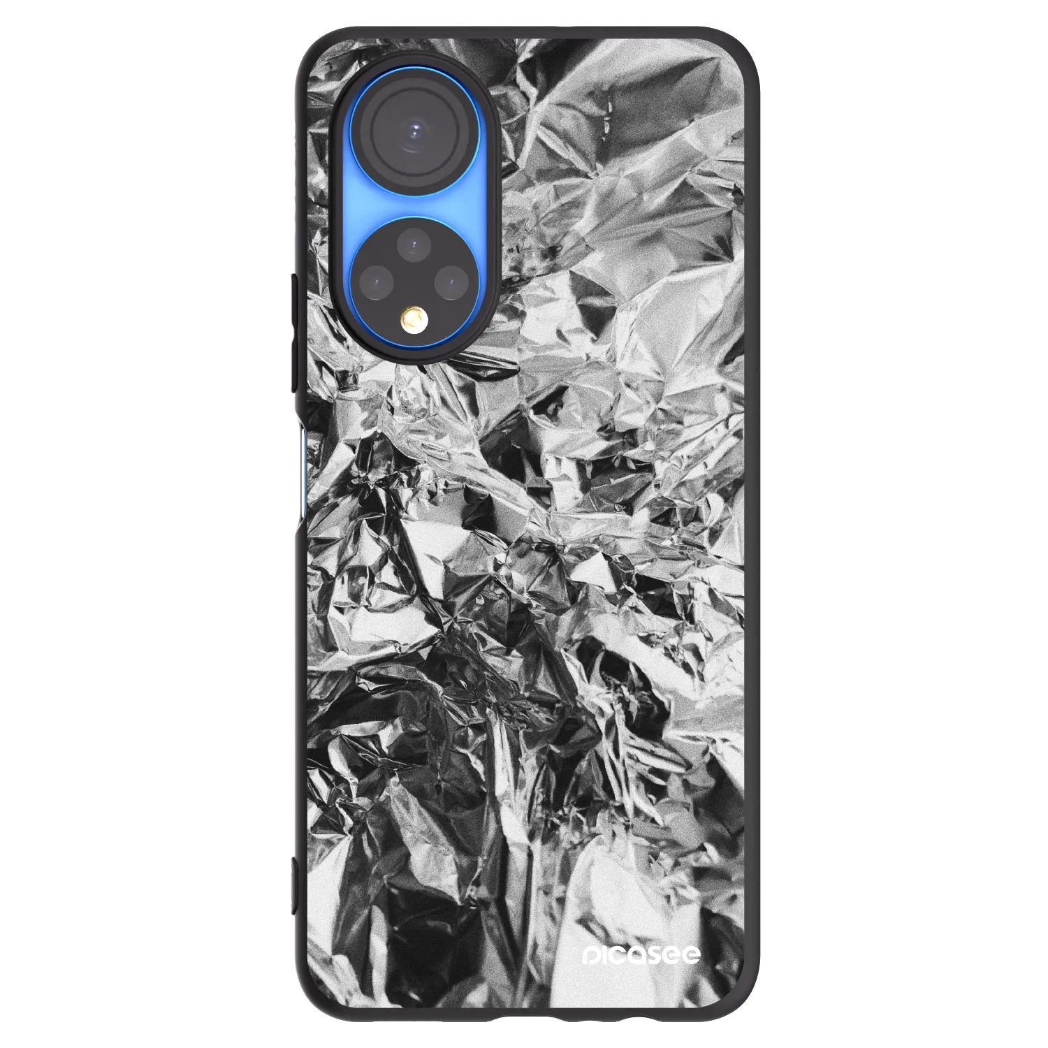 Picasee silikonski črni ovitek za Honor X7 - Chrome